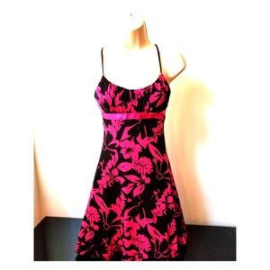 Rampage black and pink floral dress